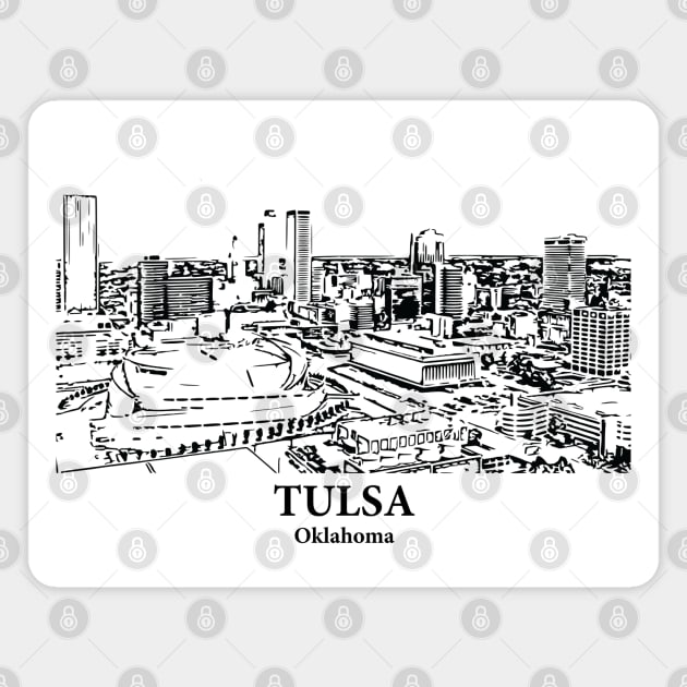 Tulsa - Oklahoma Magnet by Lakeric